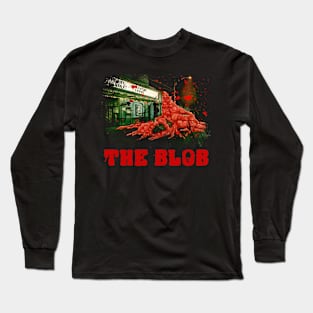 Unstoppable Force The Blob Genre T-Shirt For Fans Of Classic Monster Films Long Sleeve T-Shirt